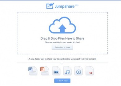 Быстрый обмен файлами, ресурс Jumpshare