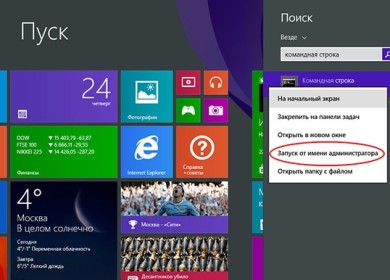 4 способа запустить командную строку в Windows 8.1 с правами администратора