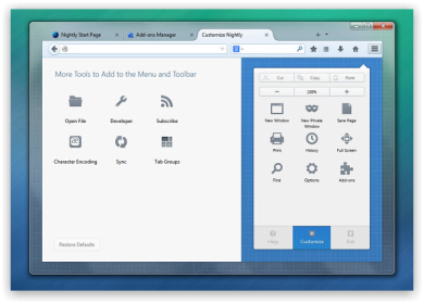 Australis появился в ночных сборках Firefox