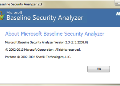 Начальный анализ безопасности — программа Microsoft Baseline Security Analyzer