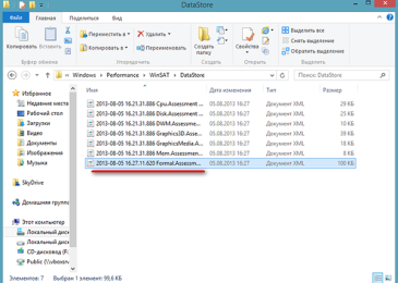 Как просмотреть индекс производительности в Windows 8.1