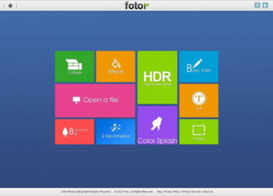 Fotor – бесплатная программа для редактирования цифрового фото в Windows 8