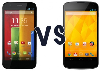 Motorola Moto G и Google Nexus 4: в чем разница?