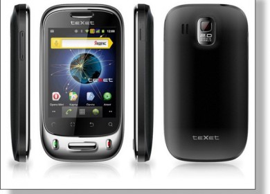 teXet TM-3000 — небольшой смартфон по низкой цене и поддержкой двух сим-карт