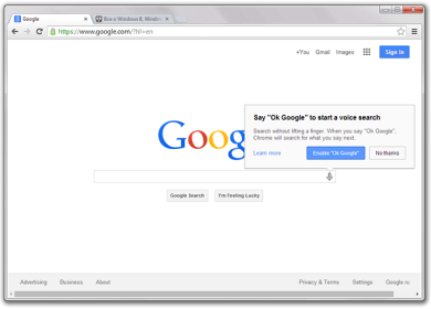 Chrome 34: новый эксперимент Google с голосовым поиском