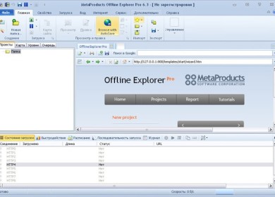 Программа для скачивания сайтов Offline Explorer Pro